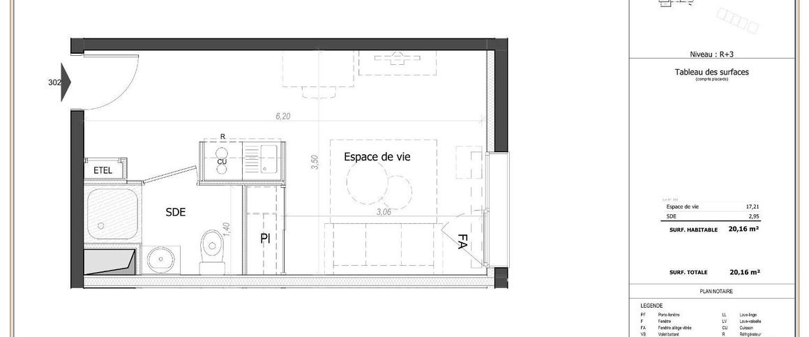 location Appartement T1 DE 20.16m² À LE MANS - Photo 1