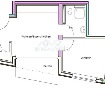 2-Zimmer-Neubauapartment im Erstbezug mit Südbalkon, hellem Bad und... - Photo 4
