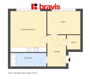 Pronájem bytu 2+kk 55 m² - Photo 2