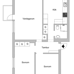 Odalvägen 3 B, Halmstad - Foto 3