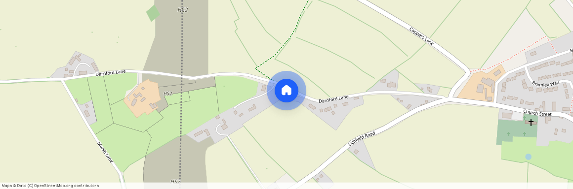 Darnford Lane, Whittington, Lichfield, Staffordshire, WS14