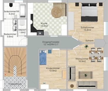Grosse 3.5-Zimmer-Wohnung - Photo 4