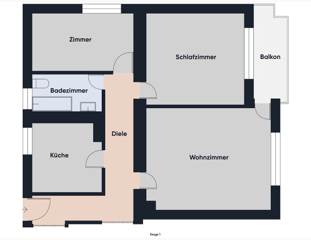 NNV! Gemütliche 3-Zimmer-Wohnung mit ca. 73,83m² Wohnfläche und Loggia - Photo 1