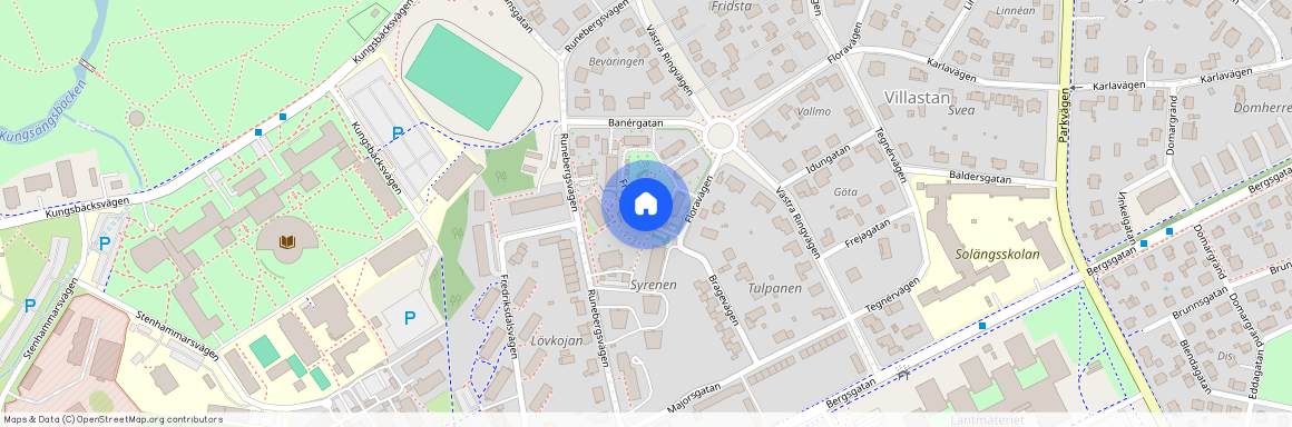 Fridstaplan 8 B, Villastaden