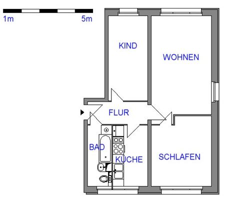 3-Raum-Wohnung mit Tageslichtbad - Photo 4