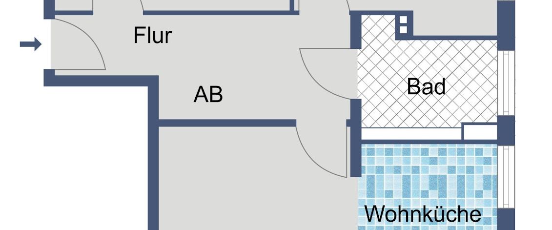 WBS erforderlich - Erdgeschosswohnung mit Balkon - Photo 1