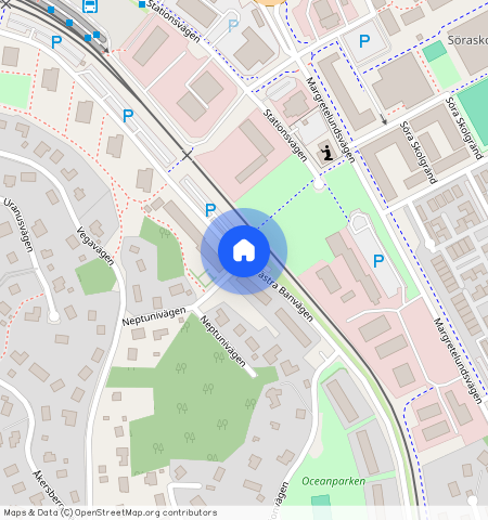 Västra Banvägen, Åkersberga