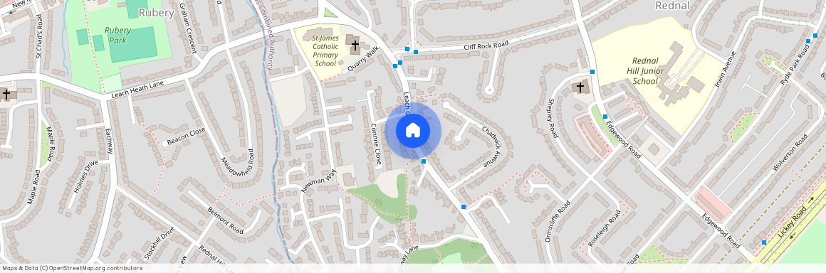 Metropolitan Way, Rednal, Birmingham, West Midlands, B45