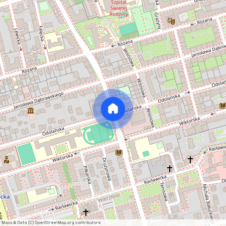 ul. Odolańska, Stary Mokotów, Mokotów, Warszawa, mazowieckie