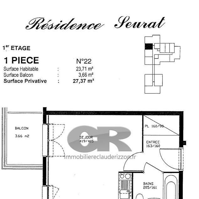 Location Appartement 1 pièce 24m² VANDOEUVRE LES NANCY 54500 - Photo 2