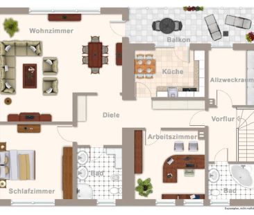 Geräumige 3-Zimmer-Wohnung mit großem Sonnenbalkon im Zweifamilienhaus - Foto 1