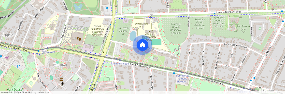 ul. Kazimierska, Biskupin, Śródmieście, Wrocław, dolnośląskie