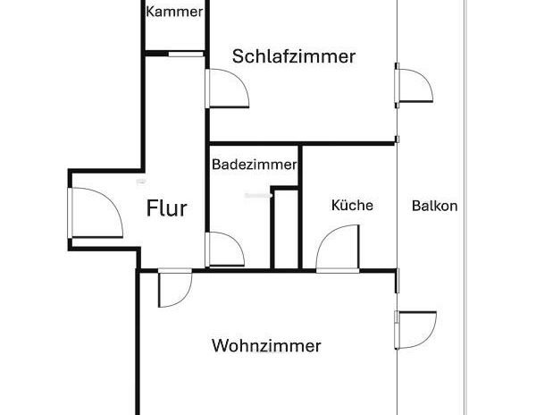 Moderne 2-Zimmer-Wohnung mit Einbauküche - Foto 1