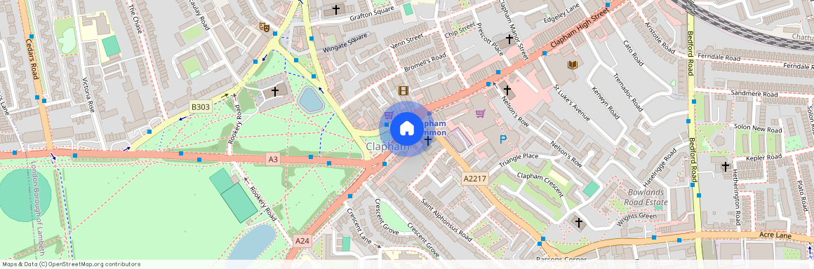 Clapham Common Southside, Clapham Common, London, SW4 7AB