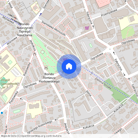 ul. Ogrodowa, Centrum, Zielona Góra, lubuskie