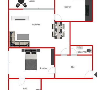 Moderne 2-Zimmer-Wohnung inkl. Loggia, Gäste-WC und Garagenstellplatz - Photo 1