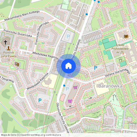 ul. Obrońców Poczty Gdańskiej, Baranówka, Rzeszów, podkarpackie