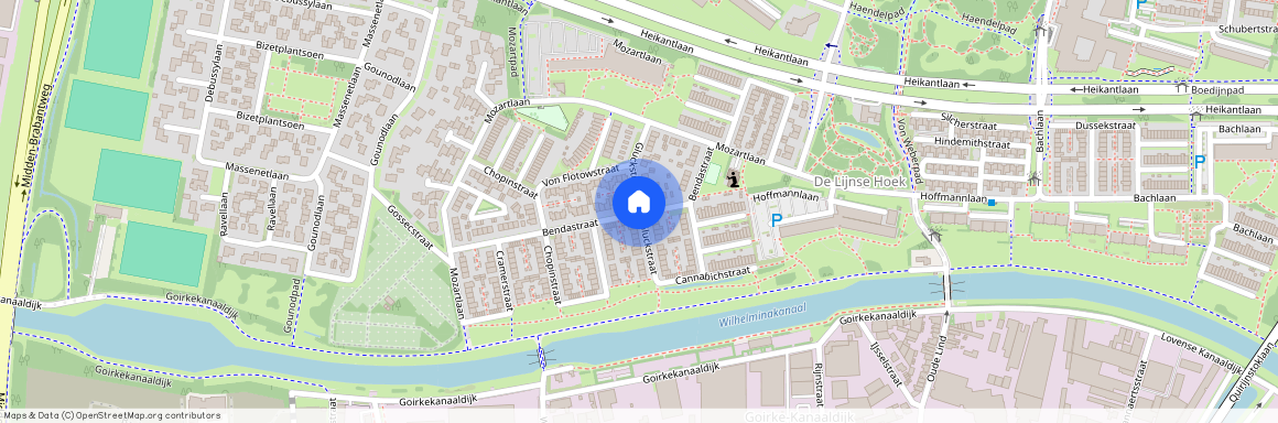 Lijnse Hoek West, 4564 CW, Gluckstraat, Tilburg