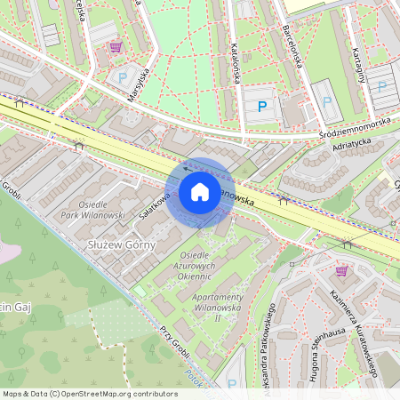 Warszawa, Mokotów, al., Wilanowska