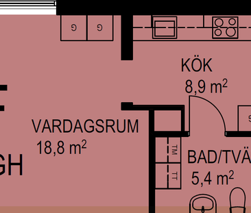 Ribby Allé 138 F, Västerhaninge - Foto 2