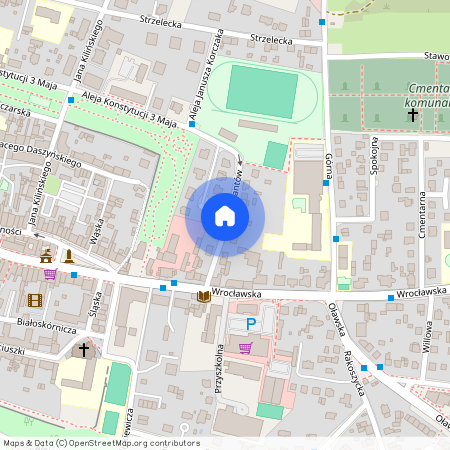 ul. Partyzantów, Środa Śląska, Środa Śląska, średzki, dolnośląskie