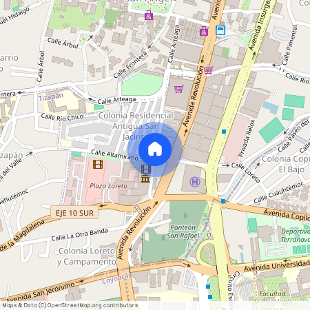 Av. Rio Magdalena, Colonia Loreto, C.P. 01090, Df / Cdmx