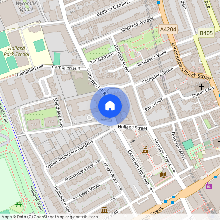 Campden Hill Road, London W8., London .