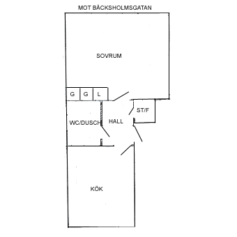 Bäcksholmsgatan 14 B - Foto 2