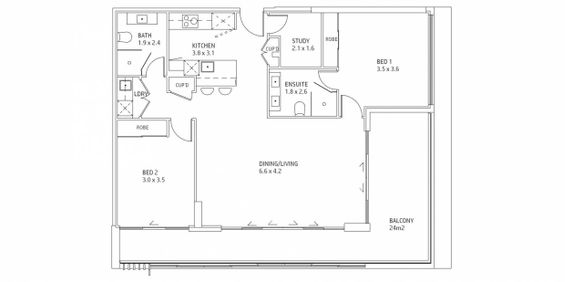 Brand New 2-Bedroom Apartment + Study in Prime Wollongong Location - Photo 3
