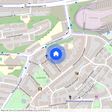 Midsommarkransen, Stockholm, Majstångsvägen 6B