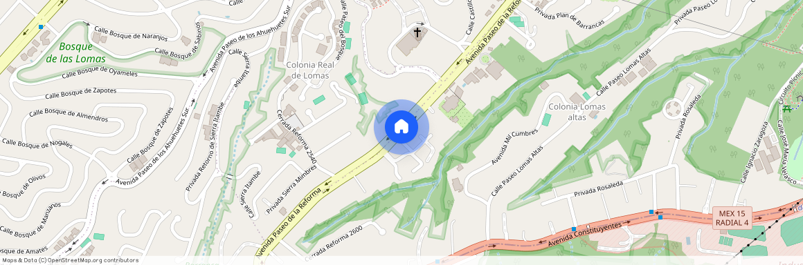 Renta de departamento Paseo de la Reforma, Colonia Lomas Altas, C.P. 11950, Df / Cdmx