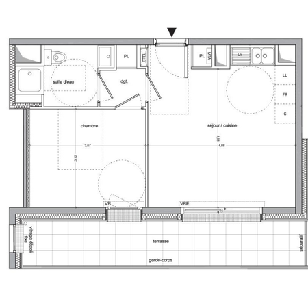 Location Appartement 2 pièces 41m² NANTES 44300 - Photo 4