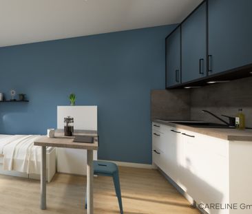 Smartes 1-Zimmer-Apartment für Studierende im Quartillion Wiesbaden - Photo 3