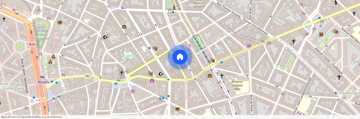 Rue des Deux Tours - Tweetorenstraat 34, 1210 Saint-Josse-ten-Noode - Sint-Joost-ten-Node, Belgium