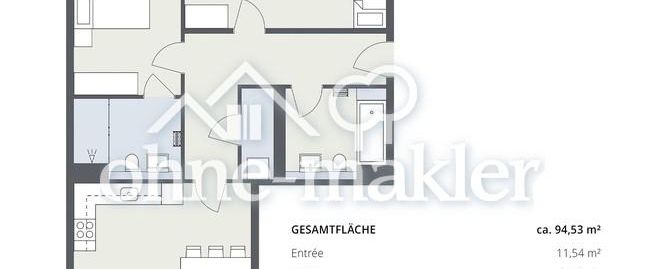 3-Zimmer-Neubauwohnung mit Terrasse & eigenem kleinen Garten - Foto 1