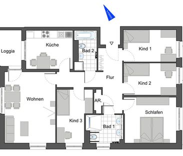 Neubauwohnung in Darmstadt-Ludwigshöh. Erstbezug! - Photo 1