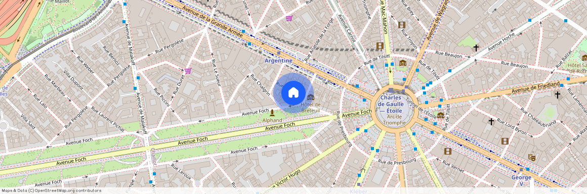 Appartement à louer Avenue Foch, Paris 16ème