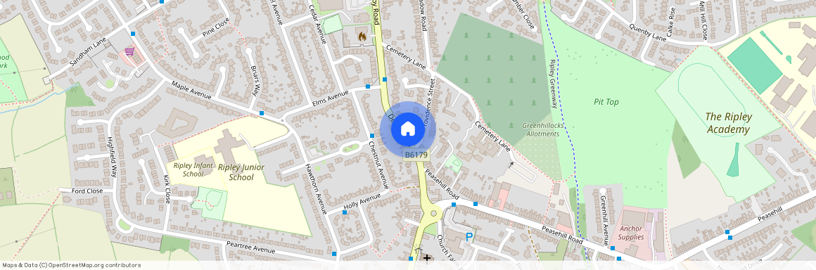 Derby Road, Ripley, Derbyshire, DE5 3HS