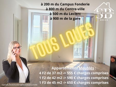 F2 et F3 meublés refaits à neuf à 200 m du Campus Fonderie - Photo 3