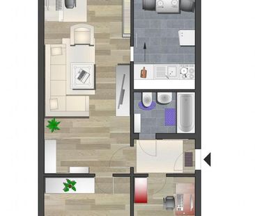 Erdgeschosswohnung mit Balkon - Photo 1