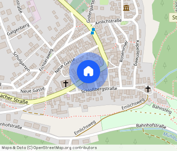 Zwei Zimmer EG-Wohnung, zentrale Ortslage in Nordhalben. Teilmöblie... - Foto 1