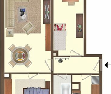 Tolle 3-Raum-Wohnung mit schönem Ausblick - Foto 6