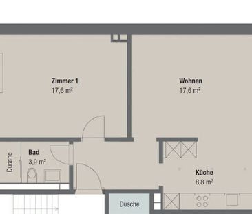 2.5 Zimmer, 48 m², 1. Stock - Photo 5