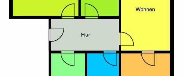 Perfekte Familienwohnung mit schönem Balkon in ländlicher grüner Umgebung! - Photo 1