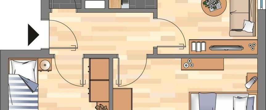 Demnächst frei! 2-Zimmer-Wohnung in Siegen Wenscht - Photo 1