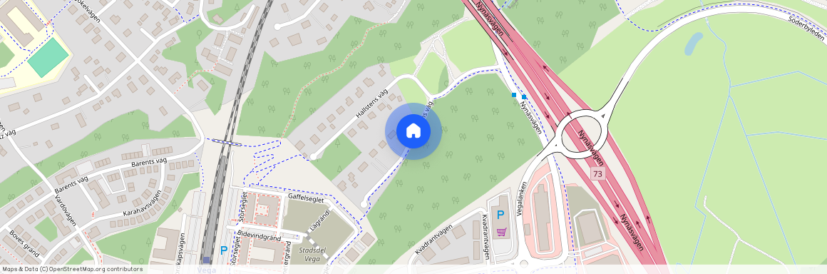 Hallstens väg, Vega