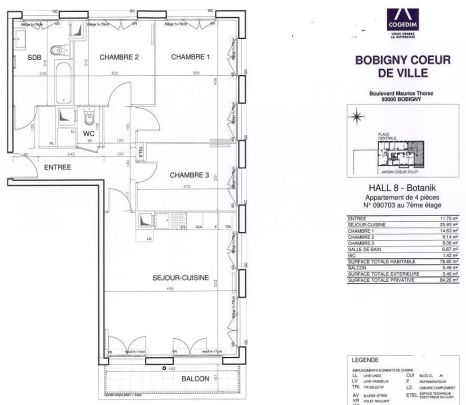 location Appartement T4 DE 78.6m² À BOBIGNY - Photo 1