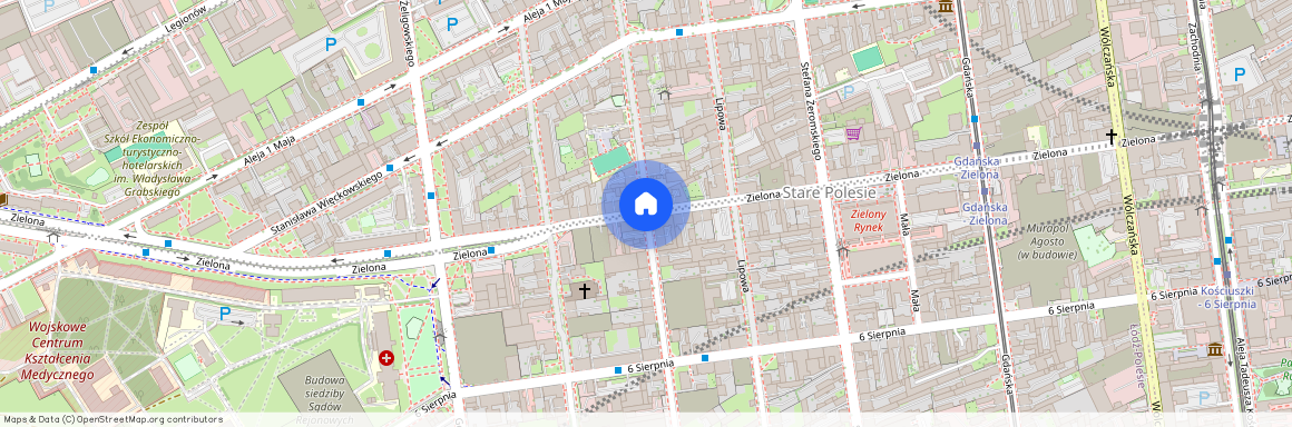 ul. Zielona, Stare Polesie, Polesie, Łódź, łódzkie