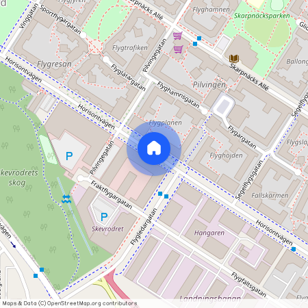 Horisontvägen, Skarpnäck