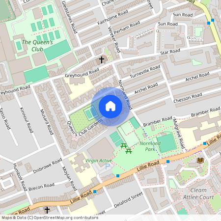 Queen's Club Gardens, Spencer Mansions Queen's Club Gardens, W14